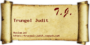 Trungel Judit névjegykártya